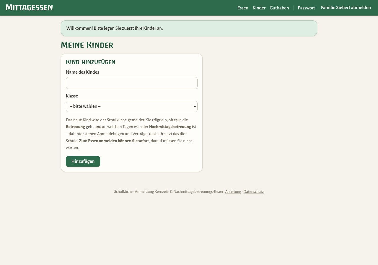Angemeldet – und gleich zur Sache